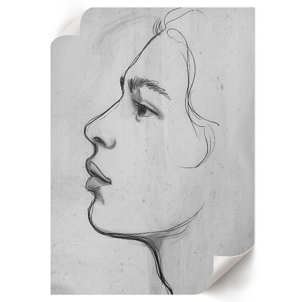 Plagát do obývačky Profil tváre