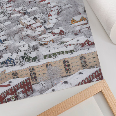 Poster leinwand Winterlandschaft