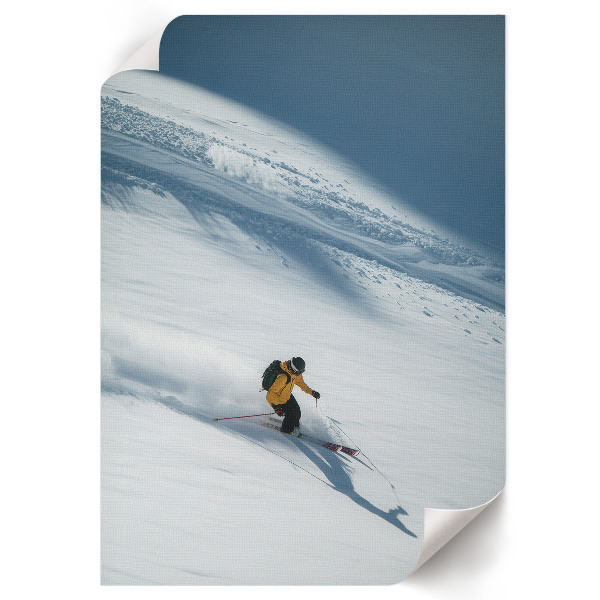 Poster kunstdruck Winterabstieg