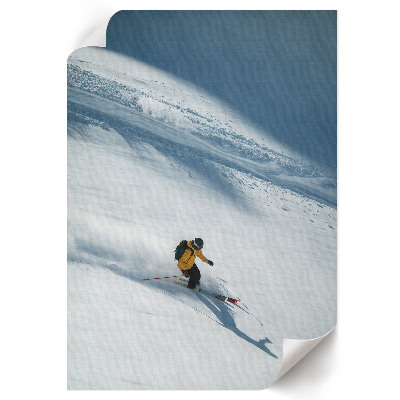 Poster kunstdruck Winterabstieg