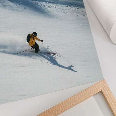 Poster kunstdruck Winterabstieg
