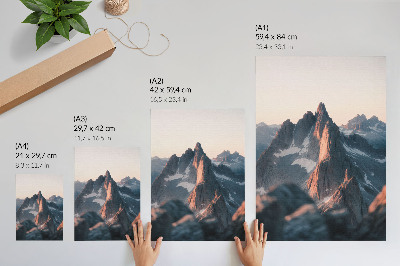 Wand poster Bergwesten