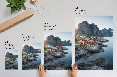 Kunstdruck poster Bergparadies