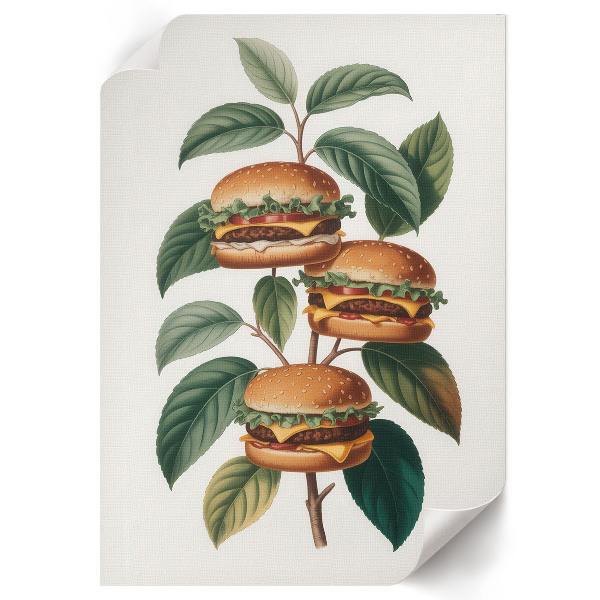 Poster auf leinwand Burger Tree