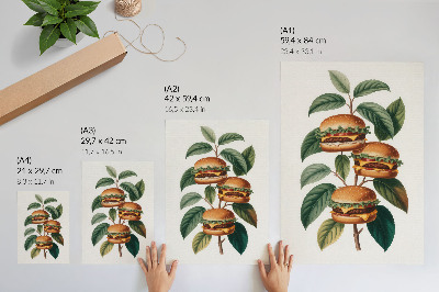 Poster auf leinwand Burger Tree