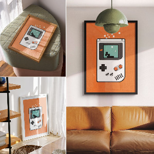 Retro plagát Retro Gameboy
