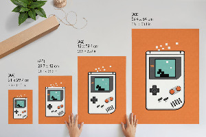 Retro plagát Retro Gameboy