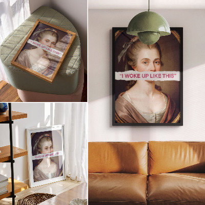Poster kunstdruck Retro-Kunst
