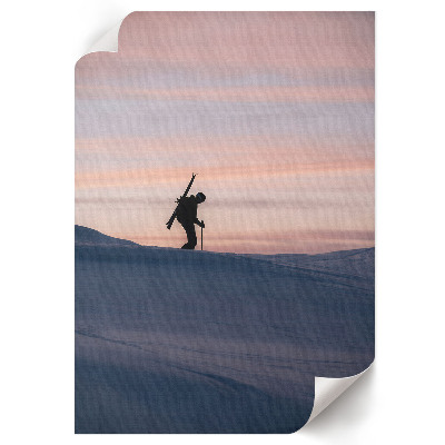 Wand poster Wintersonnenuntergang