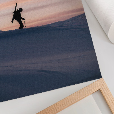Wand poster Wintersonnenuntergang