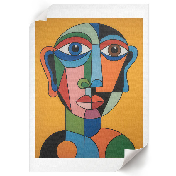 Kunstdruck poster Surrealistisches Porträt