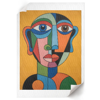 Kunstdruck poster Surrealistisches Porträt