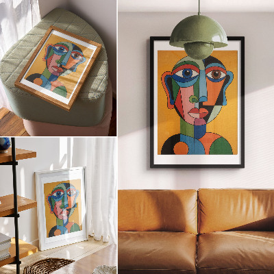Kunstdruck poster Surrealistisches Porträt