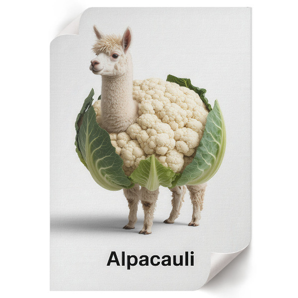 Poster auf leinwand Alpaka-Blumenkohl