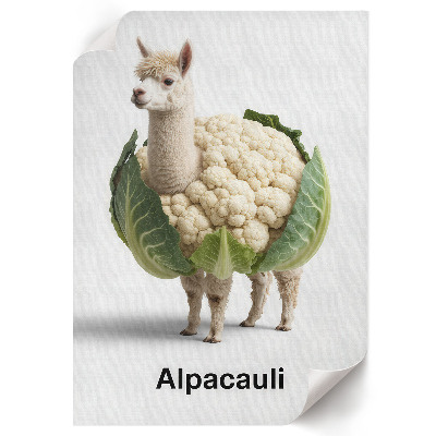 Poster auf leinwand Alpaka-Blumenkohl
