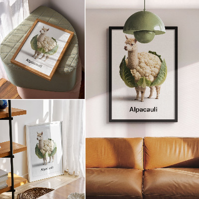 Poster auf leinwand Alpaka-Blumenkohl