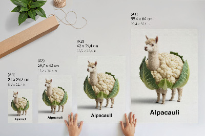 Poster auf leinwand Alpaka-Blumenkohl