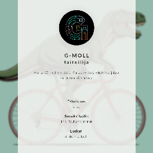 Plagát do obývačky Dinosaurus na bicykli