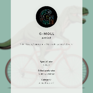 Plagát do obývačky Dinosaurus na bicykli