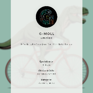 Plagát do obývačky Dinosaurus na bicykli