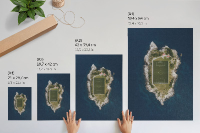 Poster leinwand Spielplatz auf der Insel