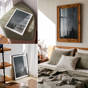 Poster kunstdruck Sternennacht