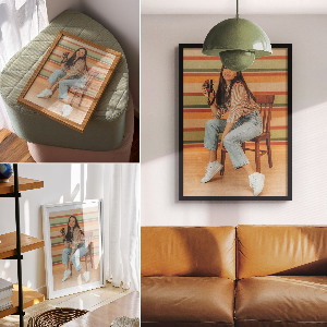 Poster na stenu Retro scéna