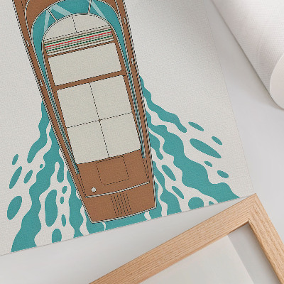 Poster leinwand Stilvolle Yacht