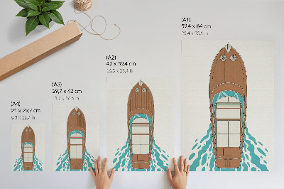Poster leinwand Stilvolle Yacht