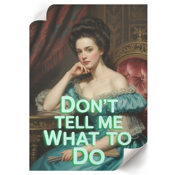 Plagát do obývačky Ironický portrét