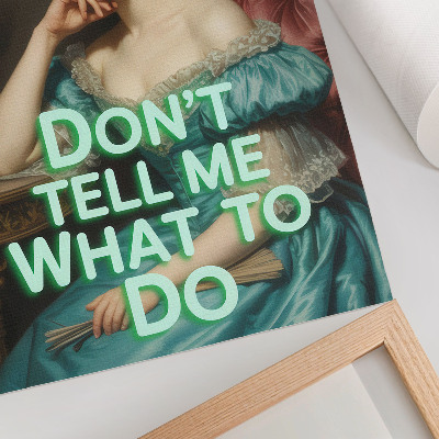 Poster kunstdruck Ironisches Porträt