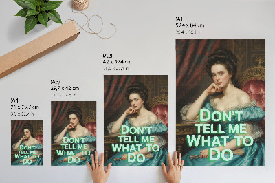 Poster kunstdruck Ironisches Porträt