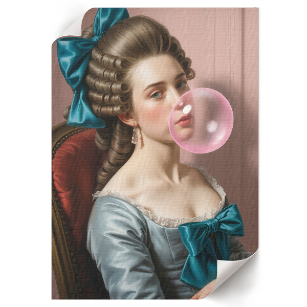 Kunstdruck poster Retro-Frau