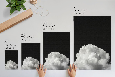 Bilder poster Wolken in Schwarz