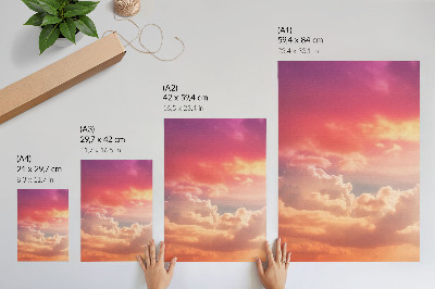 Poster leinwand Sonnenuntergang