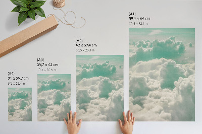 Poster kunstdruck Wolken des Friedens