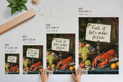 Kunstdruck leinwand Ein Tisch mit Essen