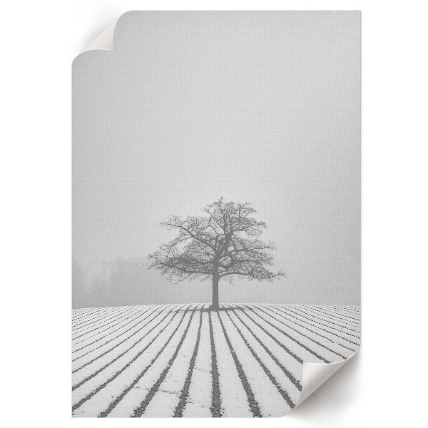 Poster kunstdruck Winterlandschaft