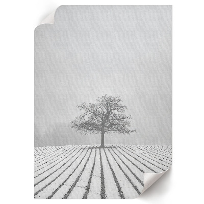 Poster kunstdruck Winterlandschaft