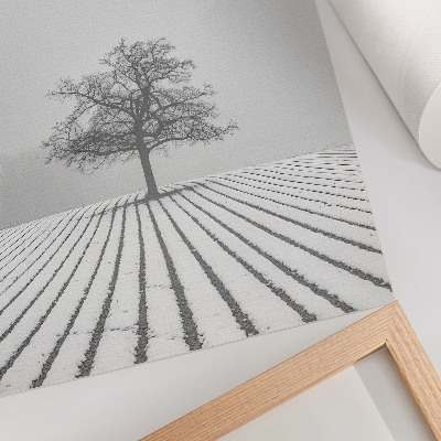 Poster kunstdruck Winterlandschaft