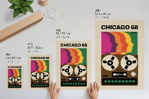 Plagát do izby Retro estetika