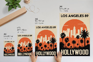 Poster na stenu Hollywoodsky pohľad