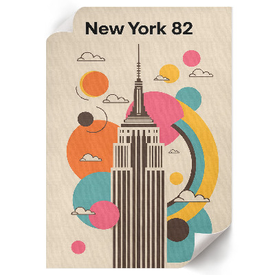 Retro poster New York