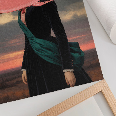 Retro poster Rosa Surrealismus