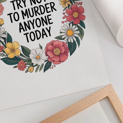 Poster kunstdruck Blumenhumor