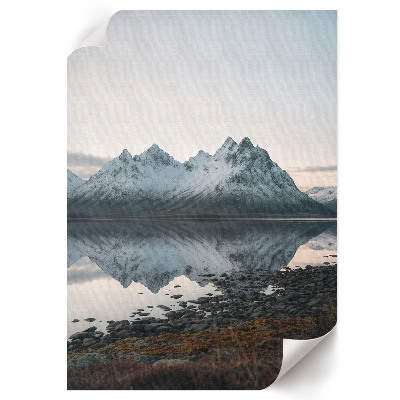 Poster leinwand Frostige Berge