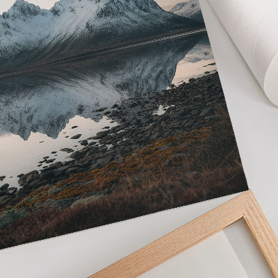 Poster leinwand Frostige Berge