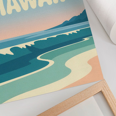 Wand poster Kaltes Hawaii