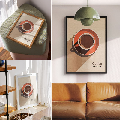 Kunstdruck leinwand Eine Tasse Kaffee