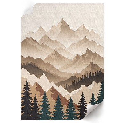 Poster auf leinwand Berglandschaft